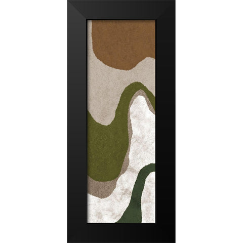 Rustic Swirly Dirly 1 Black Modern Wood Framed Art Print by Prime, Marcus