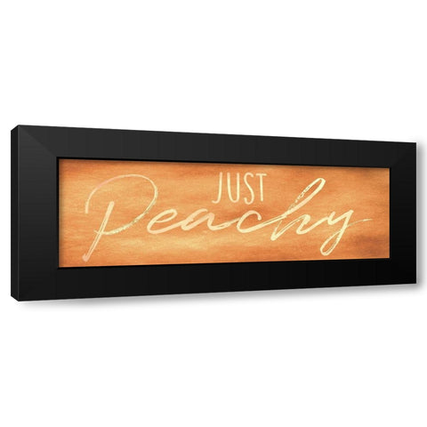 Just Peachy 1 Black Modern Wood Framed Art Print with Double Matting by Prime, Marcus