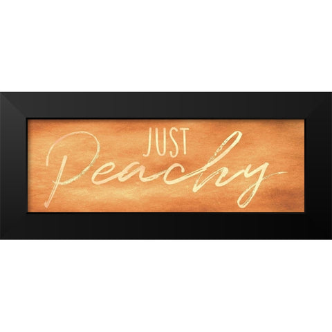 Just Peachy 1 Black Modern Wood Framed Art Print by Prime, Marcus