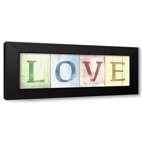 Pastel Love Black Modern Wood Framed Art Print by Prime, Marcus
