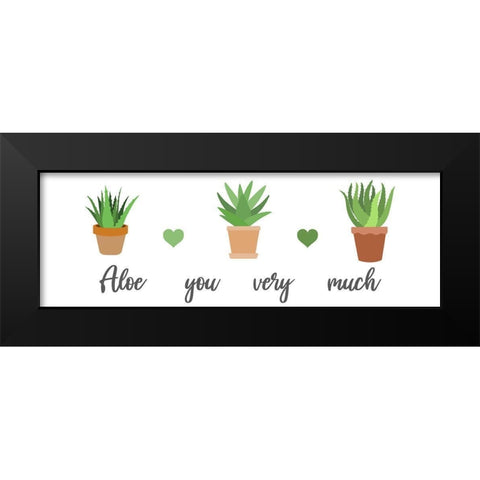 Aloe You Very Much Black Modern Wood Framed Art Print by Prime, Marcus