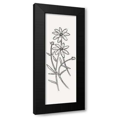 Simple Bloom Black Modern Wood Framed Art Print by Prime, Marcus
