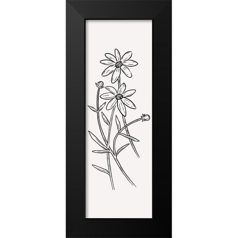 Simple Bloom Black Modern Wood Framed Art Print by Prime, Marcus