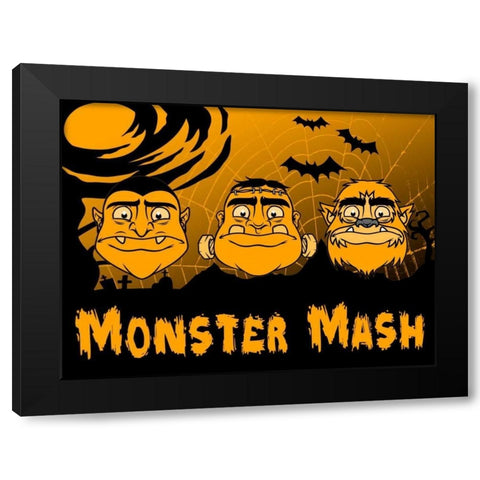 Monster Mash Black Modern Wood Framed Art Print with Double Matting by Prime, Marcus