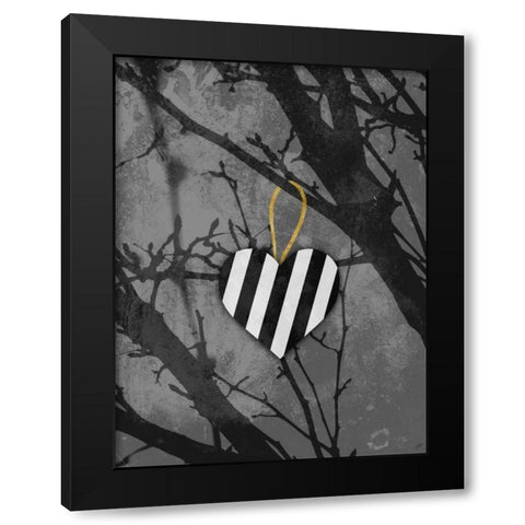 Lonely Heart Black Modern Wood Framed Art Print by Prime, Marcus