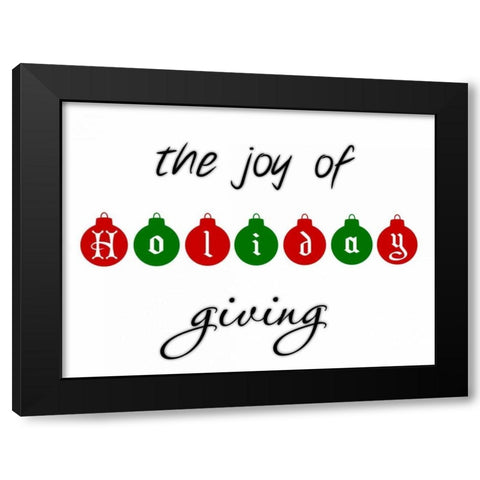 Holiday Ornaments Black Modern Wood Framed Art Print with Double Matting by Prime, Marcus