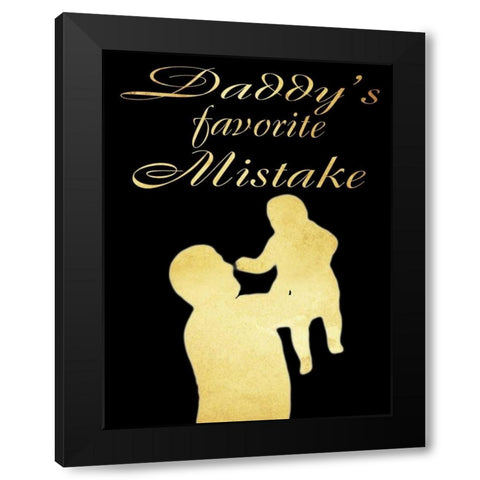 Daddys Favorite Black Modern Wood Framed Art Print with Double Matting by Prime, Marcus