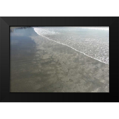 Sand Mirror 1 Black Modern Wood Framed Art Print by Prime, Marcus