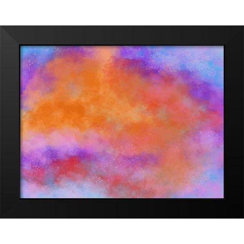 Stellar Aura Black Modern Wood Framed Art Print by Prime, Marcus