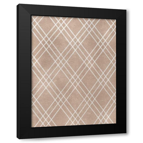 Sand Crosshatch Black Modern Wood Framed Art Print by Prime, Marcus