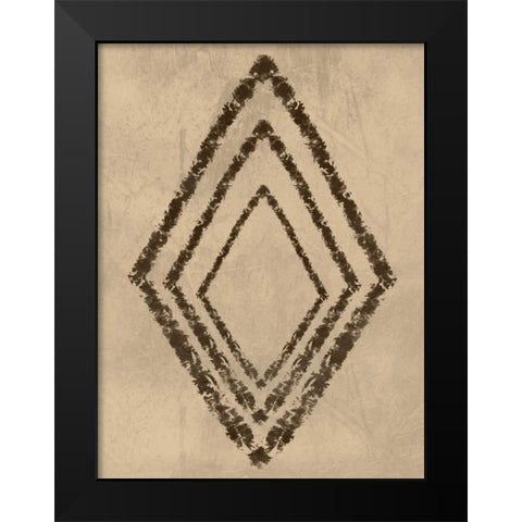 Diamond Entrance Black Modern Wood Framed Art Print by Prime, Marcus