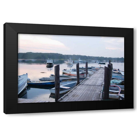 Start Of The Day Black Modern Wood Framed Art Print with Double Matting by Prime, Marcus