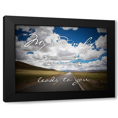Road To You Black Modern Wood Framed Art Print with Double Matting by Prime, Marcus
