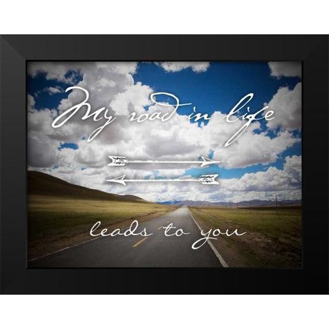 Road To You Black Modern Wood Framed Art Print by Prime, Marcus
