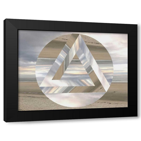 Triangular Morning Black Modern Wood Framed Art Print by Prime, Marcus