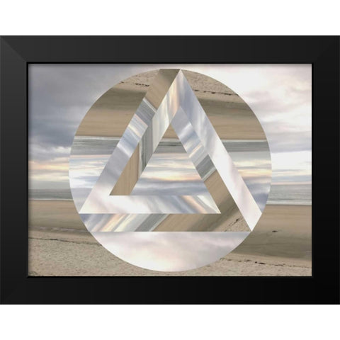 Triangular Morning Black Modern Wood Framed Art Print by Prime, Marcus