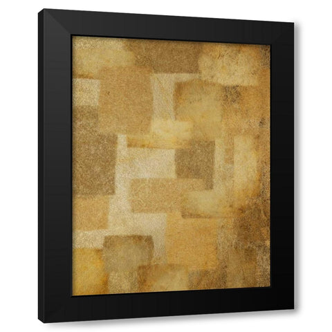 Golden Quilt Black Modern Wood Framed Art Print with Double Matting by Prime, Marcus