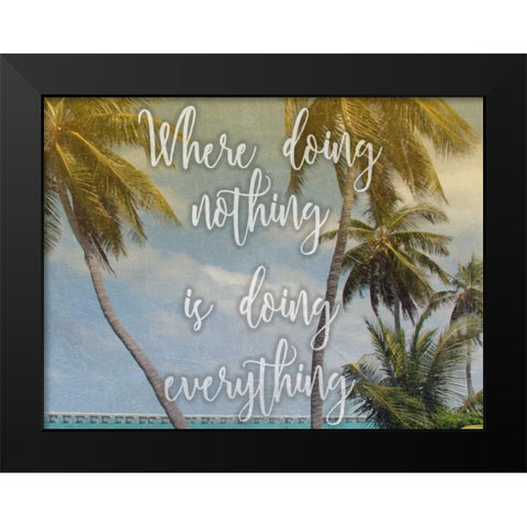 Sunny Nothings Black Modern Wood Framed Art Print by Prime, Marcus