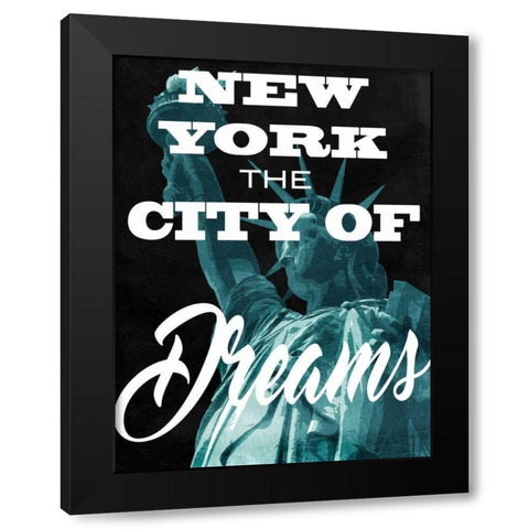 City Of Dreams Black Modern Wood Framed Art Print with Double Matting by Prime, Marcus