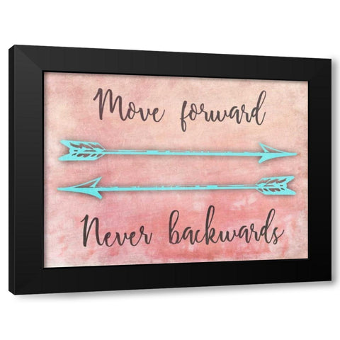 Moving Forward Black Modern Wood Framed Art Print by Prime, Marcus