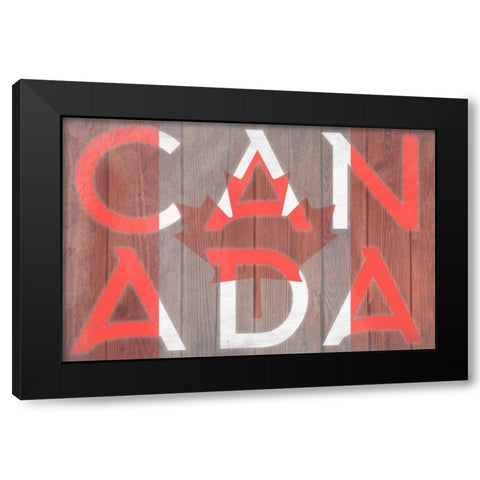 Canadian Pride Black Modern Wood Framed Art Print by Prime, Marcus