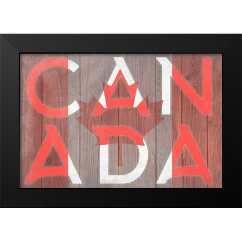 Canadian Pride Black Modern Wood Framed Art Print by Prime, Marcus