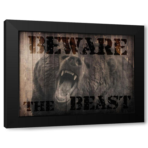 The Beast Black Modern Wood Framed Art Print by Prime, Marcus