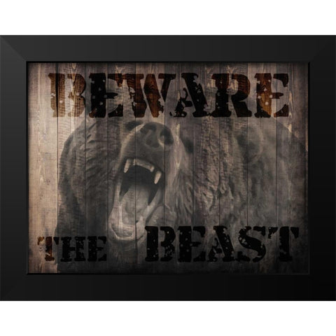 The Beast Black Modern Wood Framed Art Print by Prime, Marcus