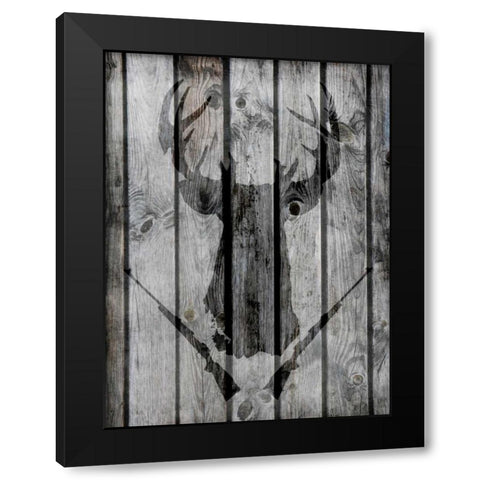 Buck Shot Black Modern Wood Framed Art Print by Prime, Marcus