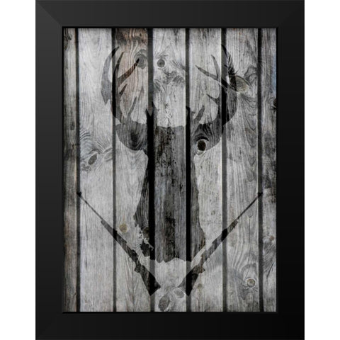 Buck Shot Black Modern Wood Framed Art Print by Prime, Marcus
