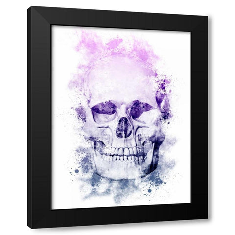 Skeletal Splatter Black Modern Wood Framed Art Print with Double Matting by Prime, Marcus