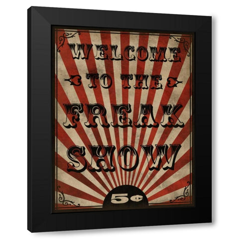 Freak Show Black Modern Wood Framed Art Print by Prime, Marcus