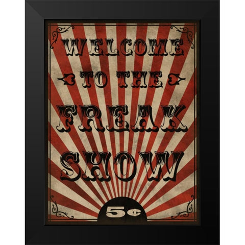 Freak Show Black Modern Wood Framed Art Print by Prime, Marcus