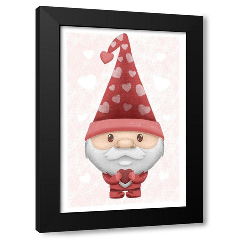 Loving Gnome Black Modern Wood Framed Art Print by Prime, Marcus