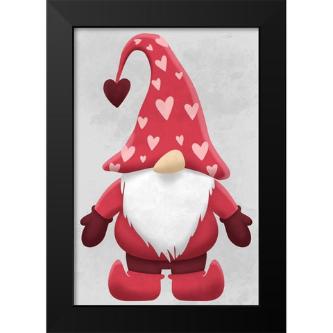 Huggable Gnome Black Modern Wood Framed Art Print by Prime, Marcus