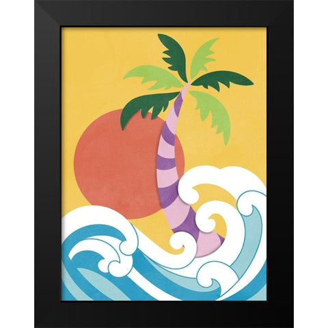 Magical Views Black Modern Wood Framed Art Print by Prime, Marcus