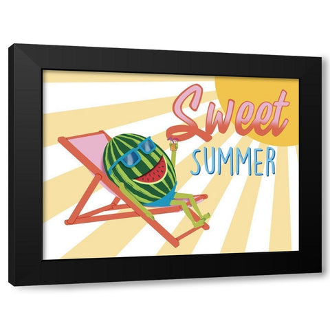 Sweet Summer Black Modern Wood Framed Art Print with Double Matting by Prime, Marcus