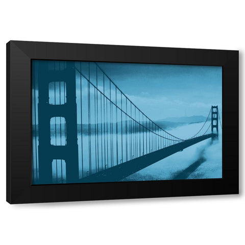 Golden Gate Evening Black Modern Wood Framed Art Print by Prime, Marcus