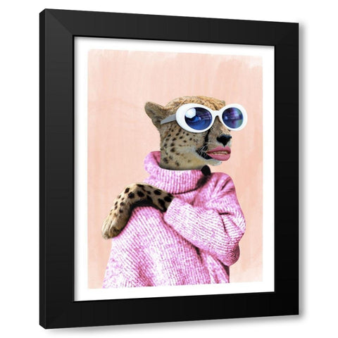 Fahion Diva Black Modern Wood Framed Art Print with Double Matting by Prime, Marcus