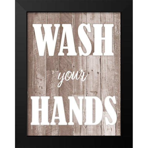 Glowing Wash Black Modern Wood Framed Art Print by Prime, Marcus