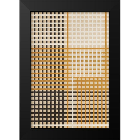 Alternating Lanes Black Modern Wood Framed Art Print by Prime, Marcus