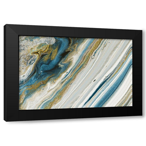 Azur Beauty In Gold Black Modern Wood Framed Art Print by Prime, Marcus