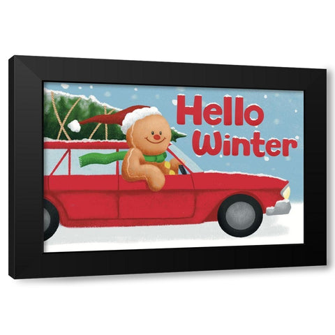 Winter Cookie Black Modern Wood Framed Art Print by Prime, Marcus