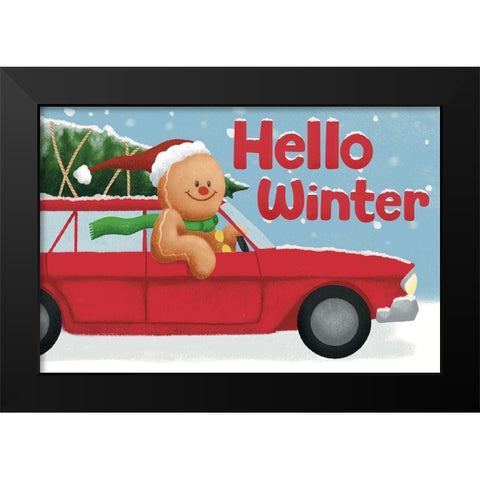 Winter Cookie Black Modern Wood Framed Art Print by Prime, Marcus