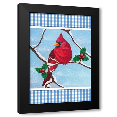 Winter Friend Black Modern Wood Framed Art Print by Prime, Marcus