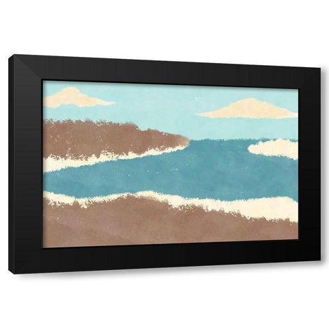 Beach Sights Black Modern Wood Framed Art Print by Prime, Marcus