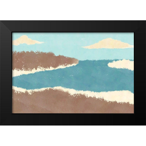 Beach Sights Black Modern Wood Framed Art Print by Prime, Marcus