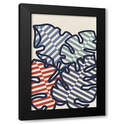 Striped Jungle Black Modern Wood Framed Art Print by Prime, Marcus