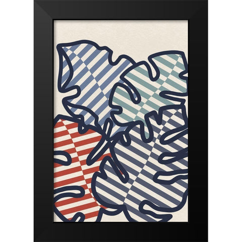 Striped Jungle Black Modern Wood Framed Art Print by Prime, Marcus