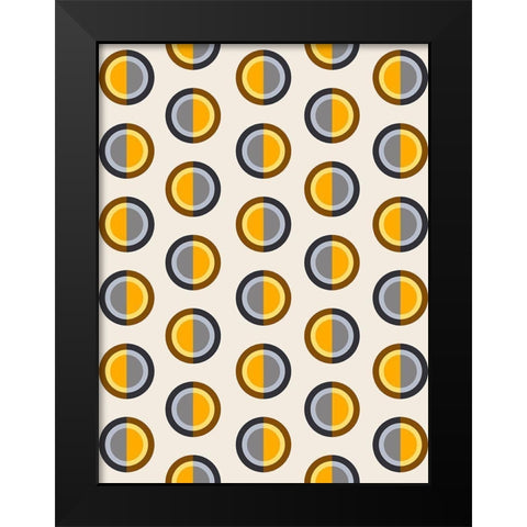 Watching Eyes Black Modern Wood Framed Art Print by Prime, Marcus